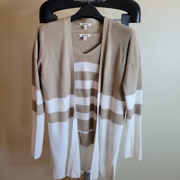 Splendid Octavia Open Front Block Striped Cardigan Set - Picture 2 of 16